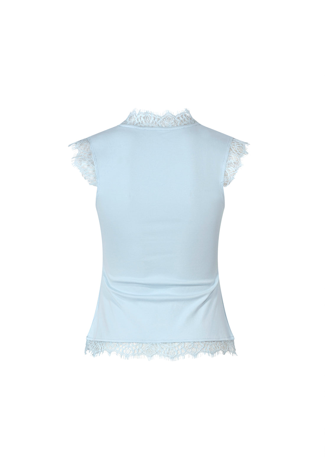 Lace tank- light blue