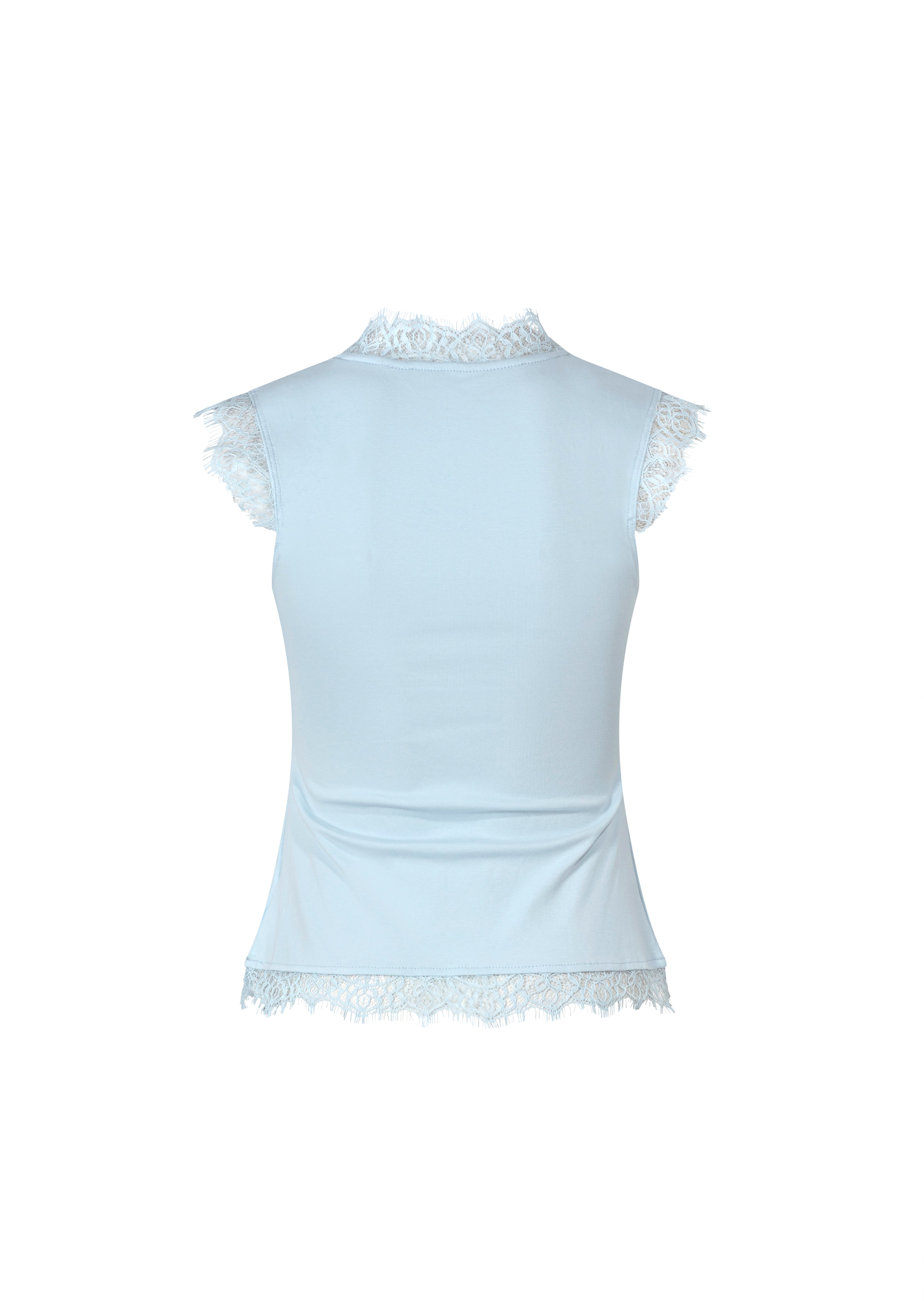 Lace tank- light blue