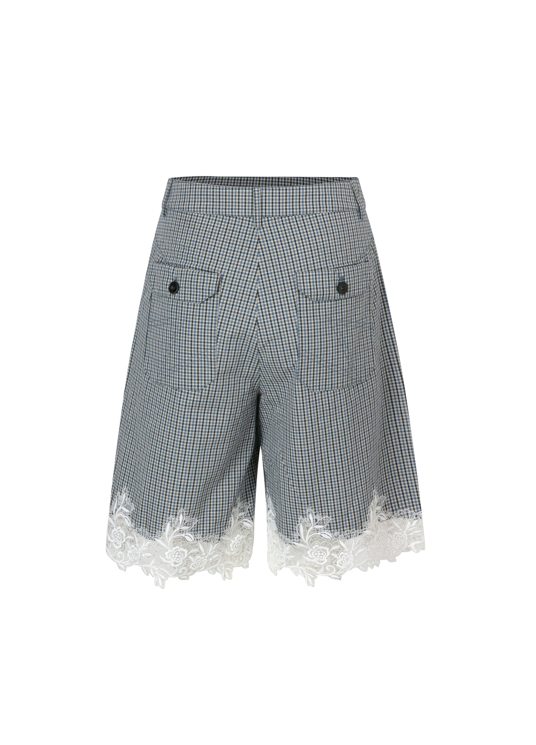 Lace check pants