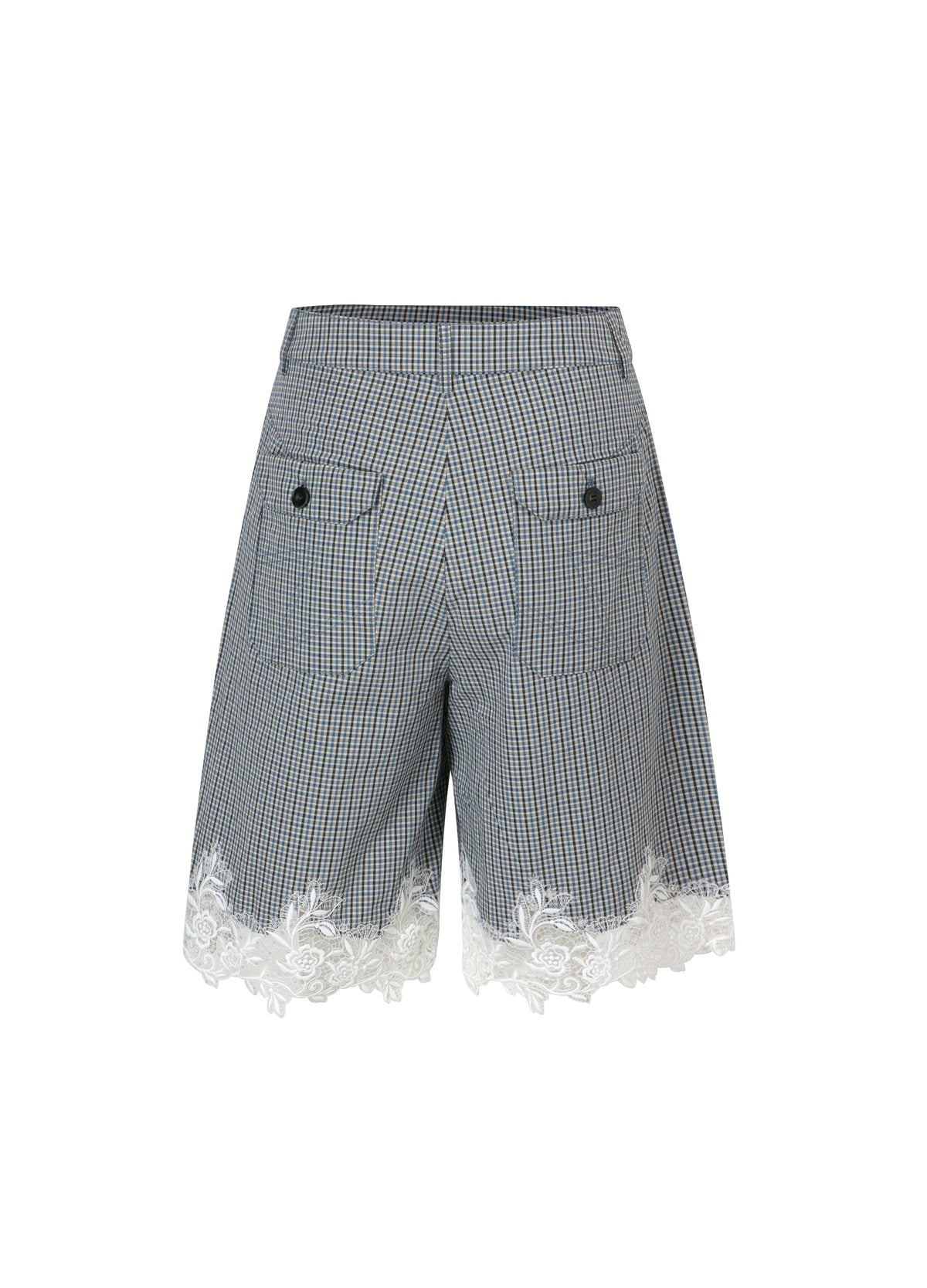 Lace check pants