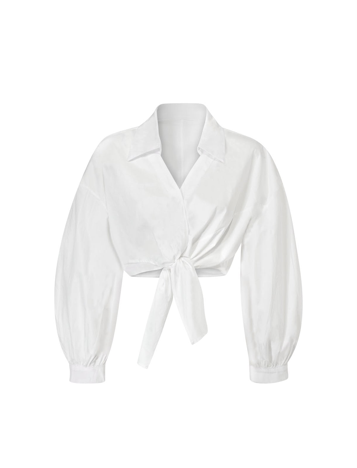 Elegant knot shirt white