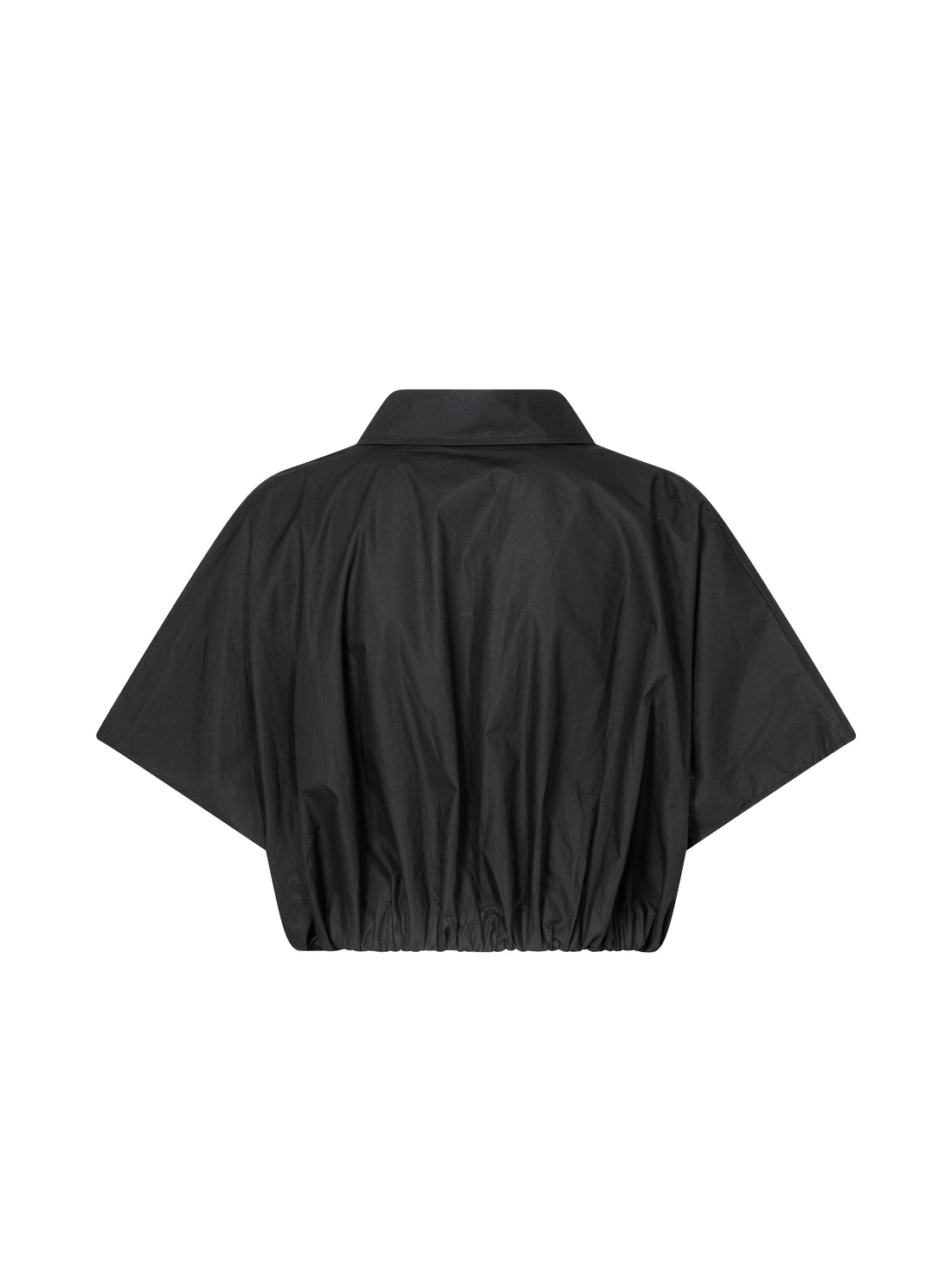 Ballon button-up shirt black