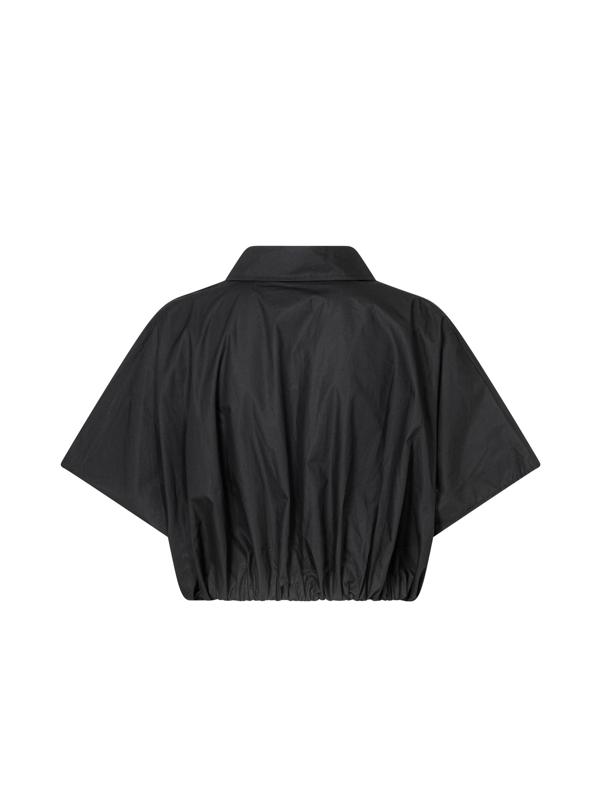 Ballon button-up shirt black