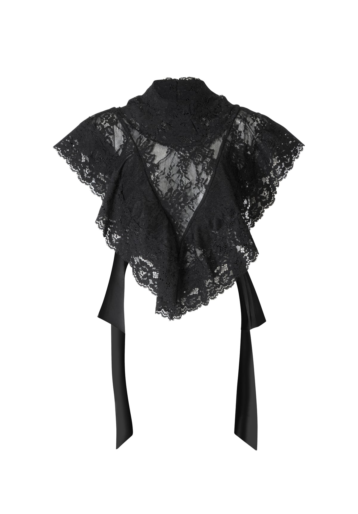 The romance lace top Black