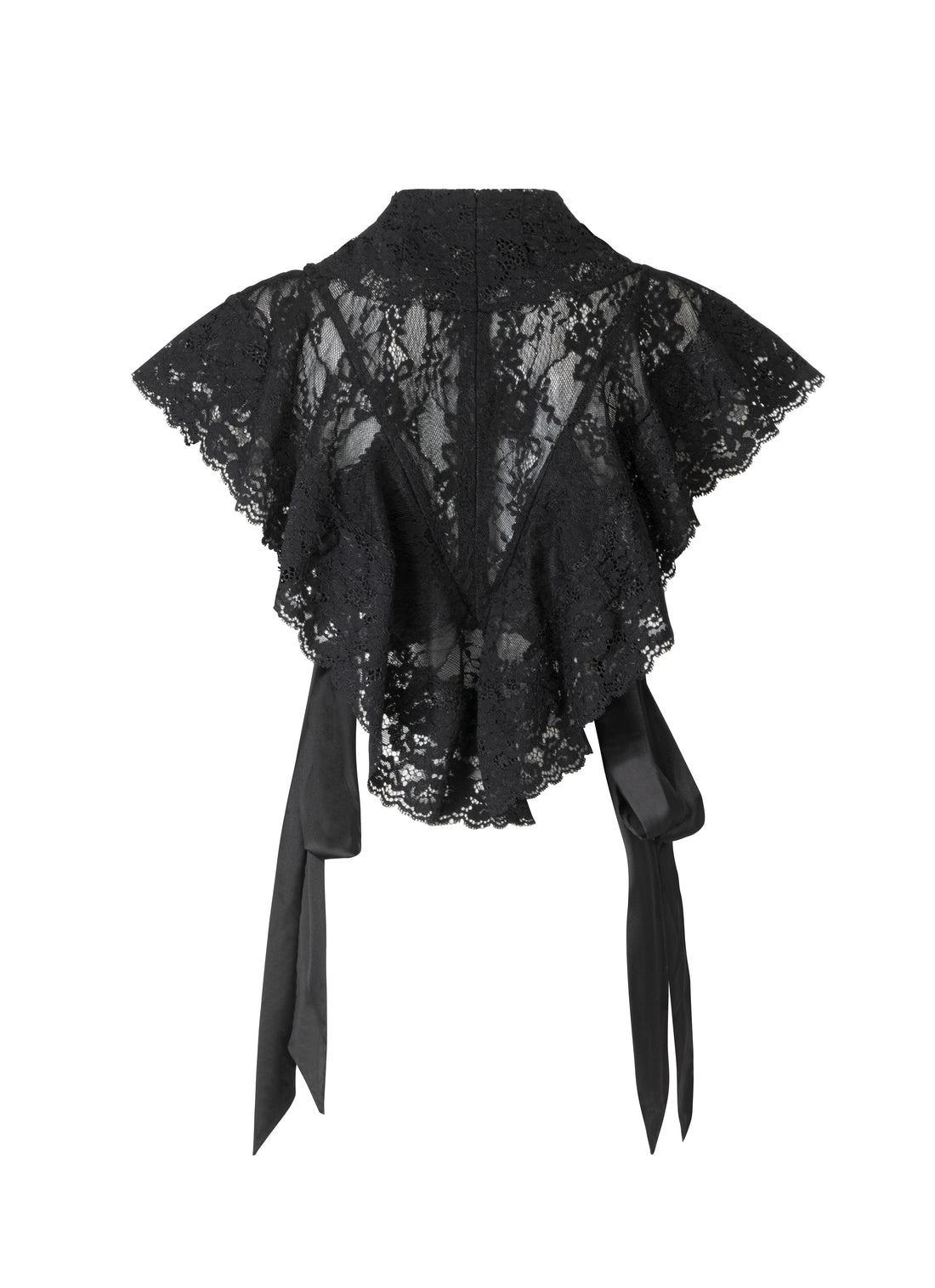 The romance lace top Black