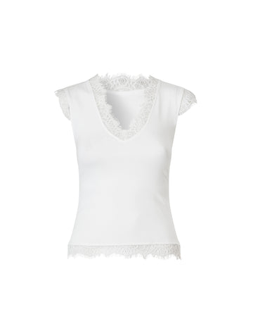 Lace Tank White