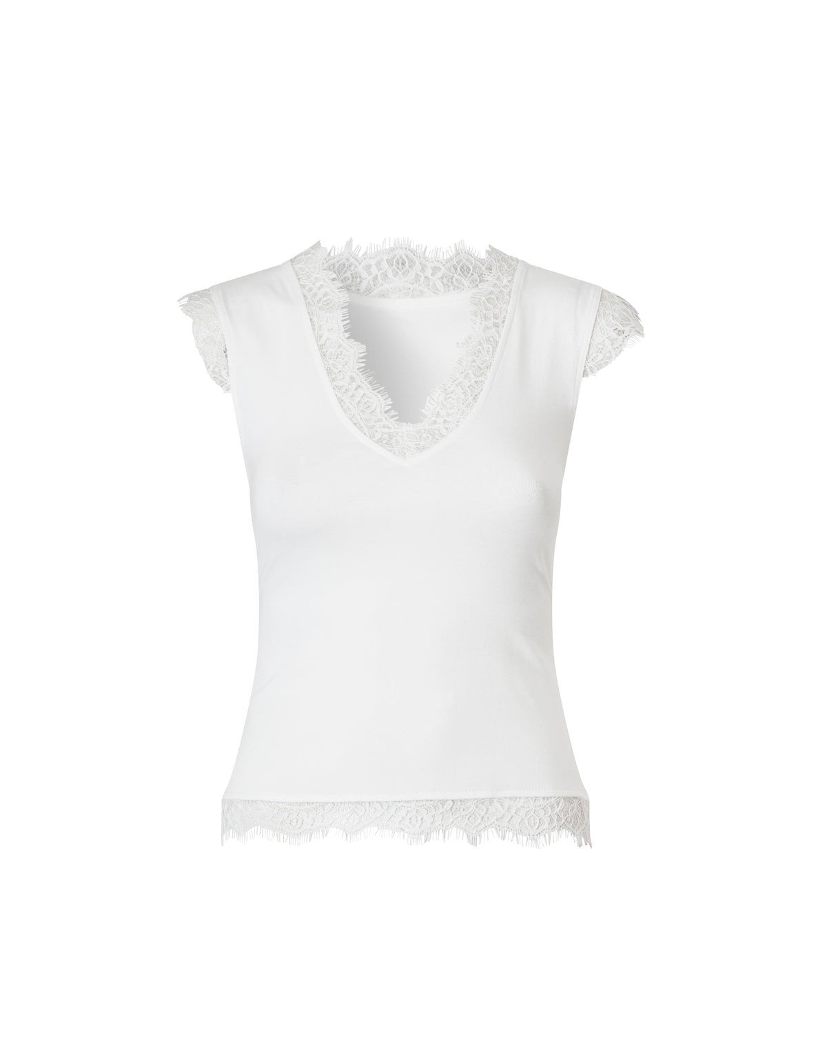 Lace Tank White