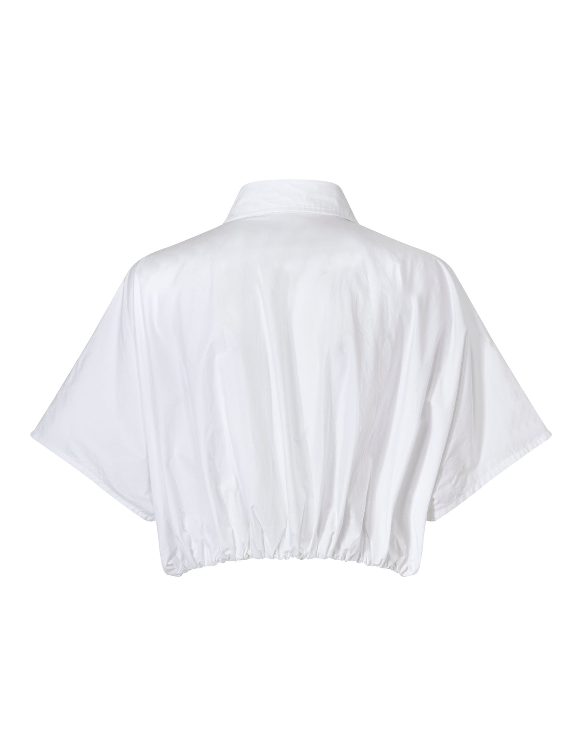 Ballon button-up shirt white