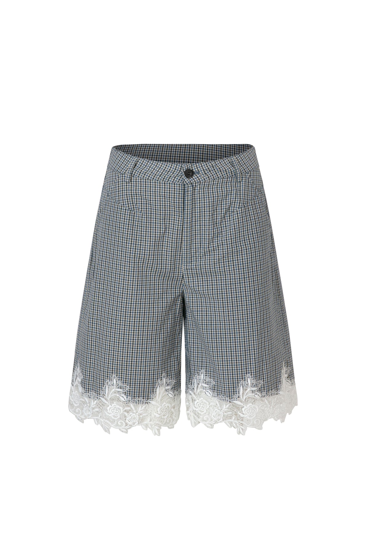 Lace check pants